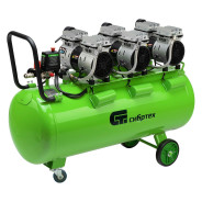 Компрессор безмаслянный малошумный МБ, 2250/100, 2250 Вт, 100л, 400 л/мин ,  ...Сибртех 58008