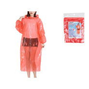 Дождевик-пончо c рукавами, красный  PERFECTO LINEA 28-145001