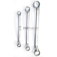 Ключ накидной отогнутый на 75грд. 8х9мм  Rock FORCE RF-7590809