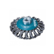 Щетка для шлифовальной машины конусная 100 мм (толщ. проволоки 0,5 мм, M14x2)  ...MAKITA D-39861
