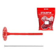 Дюбель для теплоизоляции 10х180 мм с металлич. гвоздем (30 шт в дой-паке)  ...STARFIX SMD5-61248-30