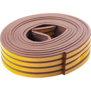 Уплотнитель, 24 м, профиль "E", коричневый, Россия СИБРТЕХ ...Сибртех 93924