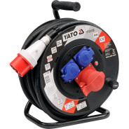 Удлинитель электрический H07RN-F 5G2.5мм. на катушке 25м 3 розетки  ...YATO YT-8120