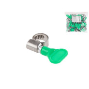 Хомут червячный с ключом "бабочка" 8-12 mm, нерж.сталь W2 (50 шт в пакете)  ...STARFIX SM-40099-50