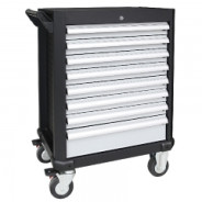 Тумба для хранения инструмента, 8 полок на роликах  Torin TBRS28071