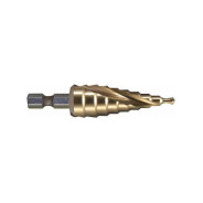 Сверло ступенчатое HSS TiN с спиральным желобком, 4-20, 1/4",  ...MAKITA D-40185