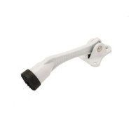 Фиксатор дверной АЛЛЮР КН-130 WW белый "козья ножка" БЛИСТЕР  ...УЗК 15491