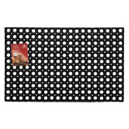 Коврик придверный ячеистый, грязесобрный, 50х80х1.6 см, черный  ...ВОРТЕКС 20002