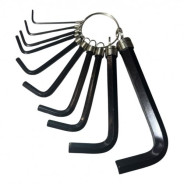 Ключи шестигранные 1.5-10мм (набор 10пр.) CrV  H-D HD-0504