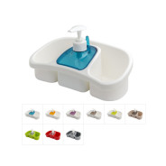 Подставка для губки с диспенсером Tesa, 0.25 л (цвета в ассортименте)  ...DRINA 10419