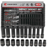 Головки, набор 20пр., 1/2" (6гр.)  EVERFORCE EF-4201-5K