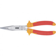 Длинногубцы изогнутые Insulated, 200mm, двухкомпонентные рукоятки  ...Matrix 17474