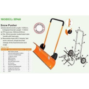 Скрепер для уборки снега пластмассовый двуручный 960x335x1420мм  ...H-D HD-H960