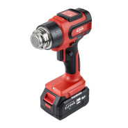 Термопистолет (фен) аккумуляторный ТВА 20СЛ2 20В, 1АКБ 4,0 А/ч,  300 / 550°C ,   ...ELITECH 205705