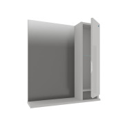 Полка зеркальная со шкафом 60 Бергамо правая  АВН 47.02