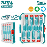 Набор отверток прецизионных   (8 шт)TOTAL THT250826