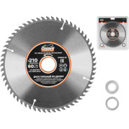 Диск пильный 210х30/20/16 мм 60 зуб. по дереву (твердоспл. зуб)  ...GEPARD GP0903-60