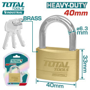 Замок навесной латунный 40мм  TOTAL TLK32402