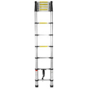 Лестница телескопическая односекционная (0.9-4.1м, 13 ступенек, max нагрузка 150кг, вес 11.6кг)  FK-...FORCEKRAFT BL-T410