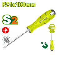 Oтвертка крестовая PZ1x100мм  DYLLU DTSDC214