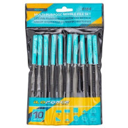 Набор надфилей разнопрофильных 160мм, 10пр.  ILOforce IF-6164