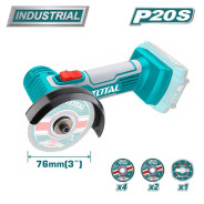 Пила циркулярная аккумуляторная  TOTAL TAGLI7601