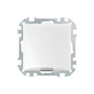 Розетка для вывода кабеля (скрытая) белая, Стиль  BYLECTRICA ВК-101