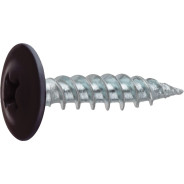 Саморез 4.2х19 мм с прессшайбой, цинк, острый, RAL 8017 (150 шт в пласт. конт.)  (цвет шоколадно-кор...STARFIX SMP1-73271-150