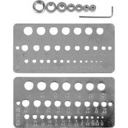 Калибратор для измерения диаметра и глубины отверстия набор 10пр.)   ...YATO YT-44095