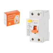 Выключатель дифференциальный, устройство защитного отключения, ВД-63/2P, 16А, 30мА 6кА тип AС,  ...ЮПИТЕР JP7512-16