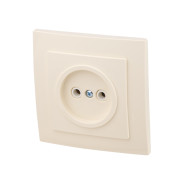 Розетка 1-ая скрытая, без заземления, бежевая, Стандарт, RS 16-131-БЖ,  ...ЮПИТЕР JP7425-02