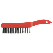 Щетка зачистная 6-и рядная, закаленная прямая проволока с пластиковой ручкой  ...Matrix 74816