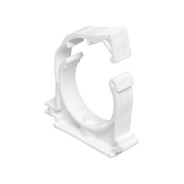 Кронштейн пластиковый c фиксатором 20mm, белый  РосТурПласт 19746