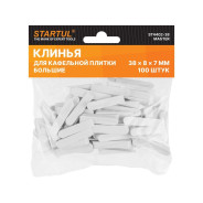 Клин д/каф. плитки большой 38х8х7мм 100шт MASTER () (используются без зажимов, СВП)  ...STARTUL ST4402-38