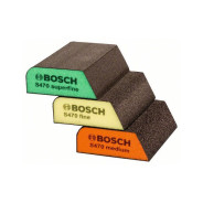 Набор губок абразивных 3 шт., трапецевидные,  BOSCH 2608621252
