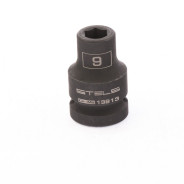 Головка ударная шестигранная, 9 mm, 1/2", CrMo  Stels 13913