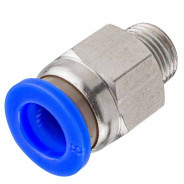 Фитинг для пластиковых трубок 8мм с наружной резьбой 1/8"  ...Partner SPC08-01