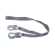 Строп А, капроновая лента 2 м, с двумя карабинами, КР-03, КР-04, желтый, ...ПОТЕНЦИАЛ 