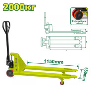 Тележка гидравлическая для поддонов 2000 кг  DYLLU DTNH1R20