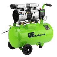 Компрессор безмаслянный малошумный МБ, 1100/24,1100 Вт, 24 л, 170 л/мин,   ...Сибртех 58006