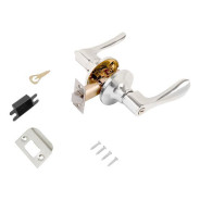 Защелка врезная межкомнатная 8531 BK CP хром фикс СТАНДАРТ  ...УЗК 13403