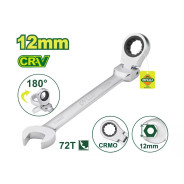 Ключ комбинированный с трещоткой и шарниром 12 мм  DYLLU DTSA6112