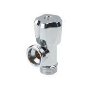 Кран вентильный 1/2"х3/4" для стиральной машины хром.  ...AV Engineering AVE2263412