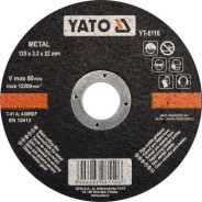 Круг отрезной по металлу 125х3.2х22mm   YATO YT-6110