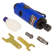 Пневмозачистная машинка с прорезиненной рукояткой(цанги:3,6мм, 25000об/мин, 128л/мин,6.3Bar,штуцер 1...Forsage F-RP7314