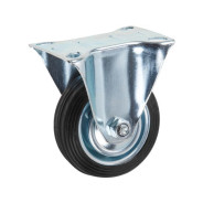 Опора колёсная d-75мм неповоротная, резиновая  STARFIX SMF-76380-1