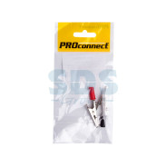 Зажим крокодил, длина53 mm, ток 15A, (2шт.) (пакет)  PROCONNECT 16-0009-9