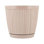 Горшок для цветов с прикорневым поливом, 1.8 л., Barcelona, молочный шоколад  ...INGREEN IG623010047