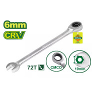 Ключ комбинированный с трещоткой 6 мм  DYLLU DTSA5106