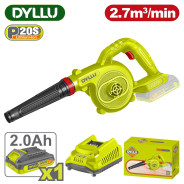 Воздуходувка аккумуляторная, 20В, 1 АКБ 2,0 А/Ч,  DYLLU DTBLP522